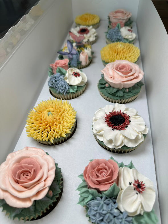 Floral Cupcake Box