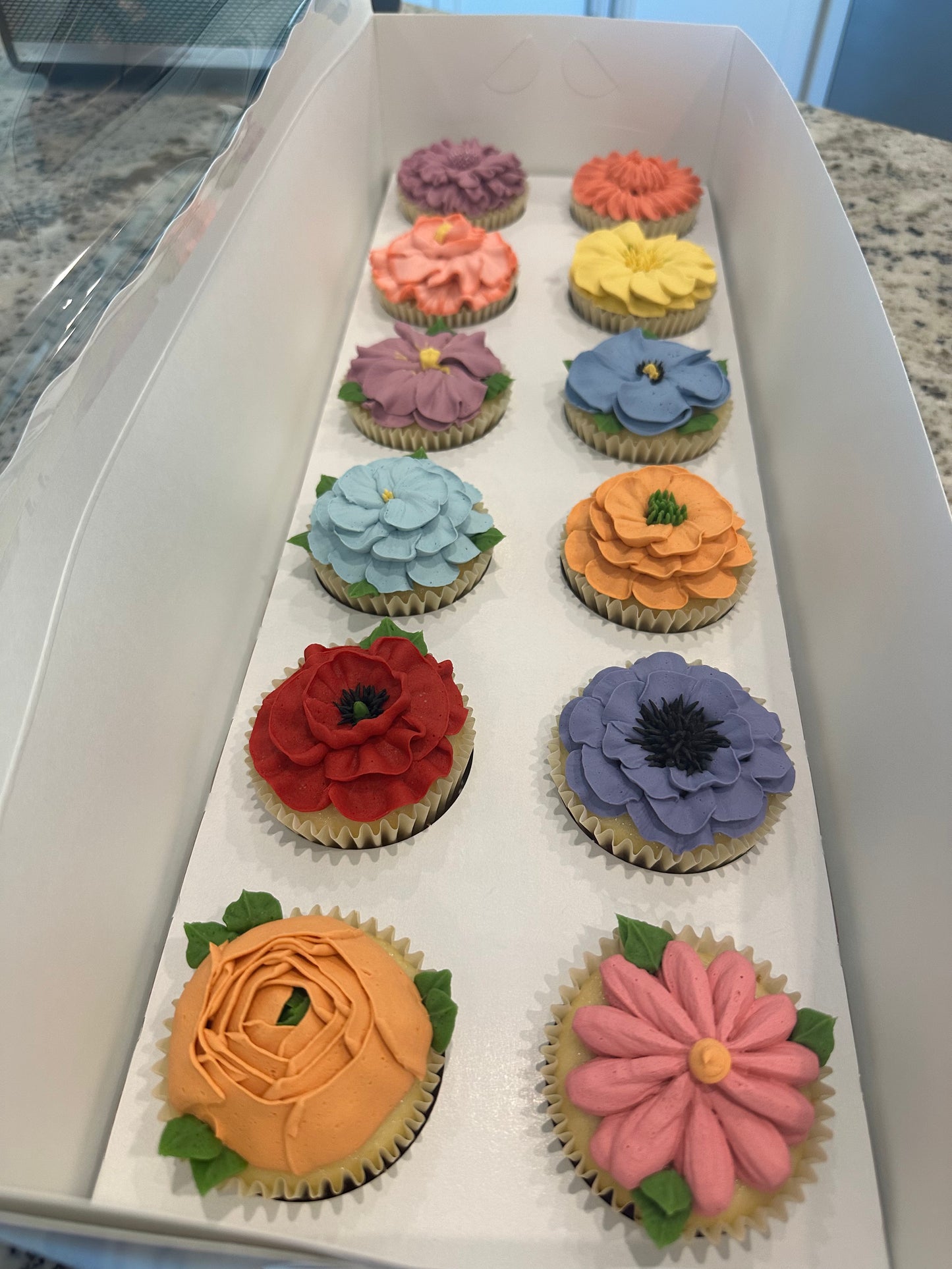 Floral Cupcake Box