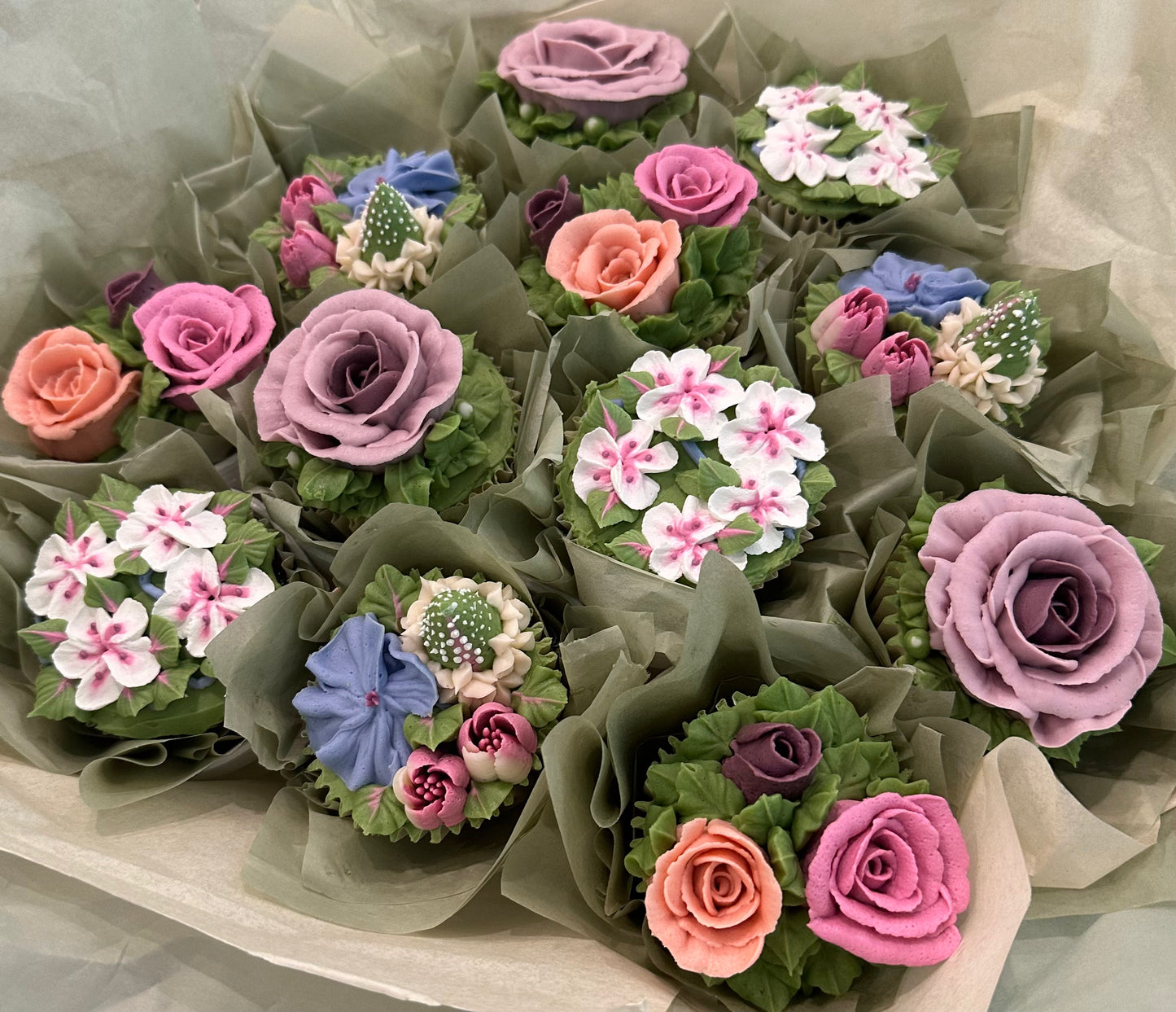 Floral Cupcake Bouquet